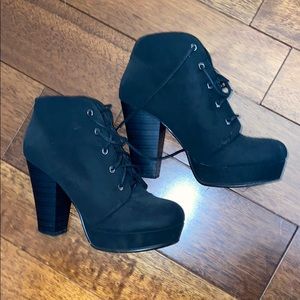 Black Platform Booties